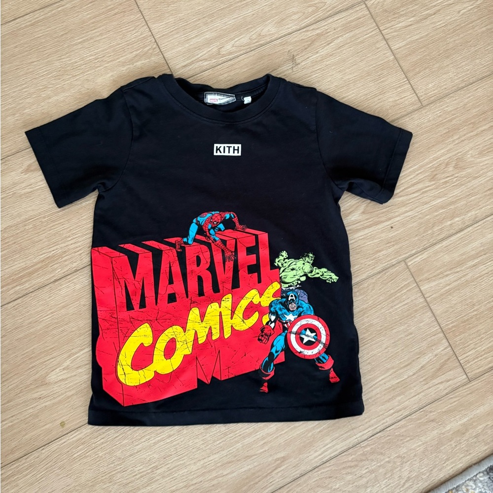 Kith Marvel Comics Kids Superhero T-Shirt - Size 6